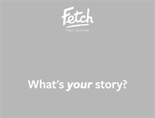 Tablet Screenshot of fetch-pr.com